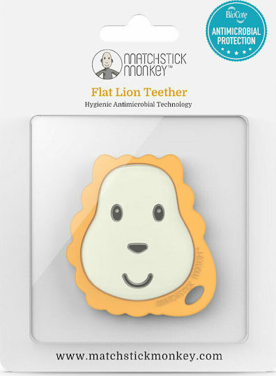 Matchstick Monkey Flat Face Beißring Zahnen Linderung aus Gummi für 0 m+