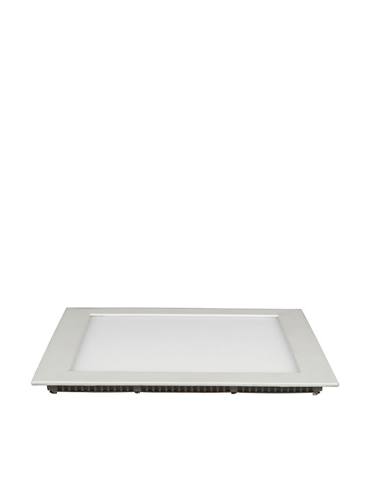 VK Lighting Square Recessed LED Panel 24W with Natural White Light 23.5x23.5cm