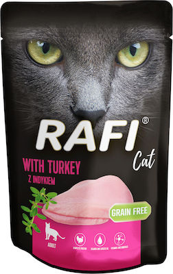 Dolina Noteci Rafi Cat Adult Nasses Katzenfutter für Katze in Beutel mit Türkei 4x100gr