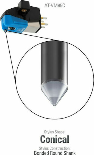 Audio Technica Moving Magnet Turntable Cartridge AT-VM95C Blue