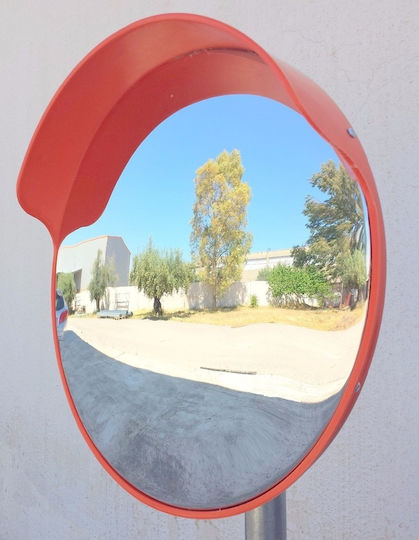 Doorado Traffic Mirror 45cm Made of Plastic in Red Colour