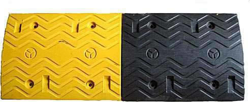 Doorado Medium Road Protector Ramp Yellow-Black With Width 5cm