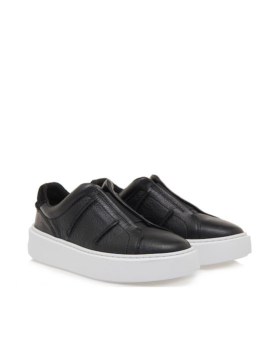 Hero Lite Lace Ανατομικά Γυναικεία Slip-On Δερμάτινα Μαύρα