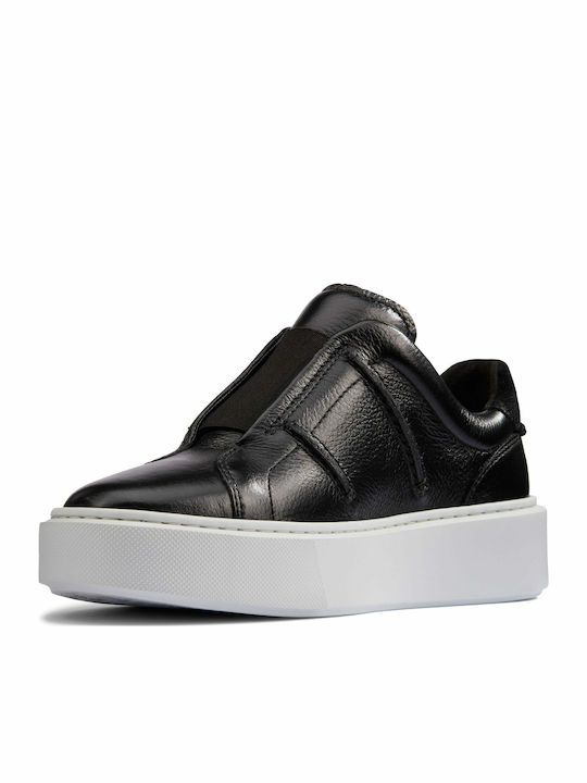 Hero Lite Lace Ανατομικά Γυναικεία Slip-On Δερμάτινα Μαύρα