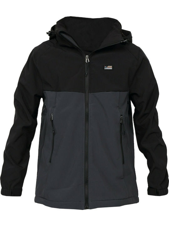 Jacket Waterproof and Windproof Dark Grey / Black