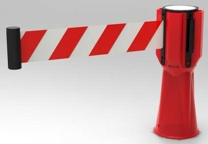 Doorado Εκτινόμενος Ιμάντας 3m για τοποθέτηση σε κώνο Αξεσουάρ Σήμανσης σε Κόκκινο Χρώμα