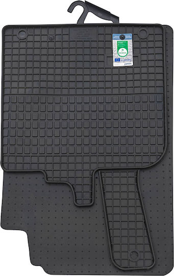 Petex Μπροστινά Πατάκια 2τμχ για Smart ForTwo 2007 Μαύρα