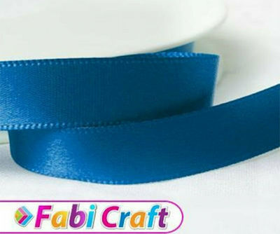 Fabi Ribbon Satin In Blue Colour Κορδέλα Σατέν Μπλε 15mmx45m 15mm 1pcs