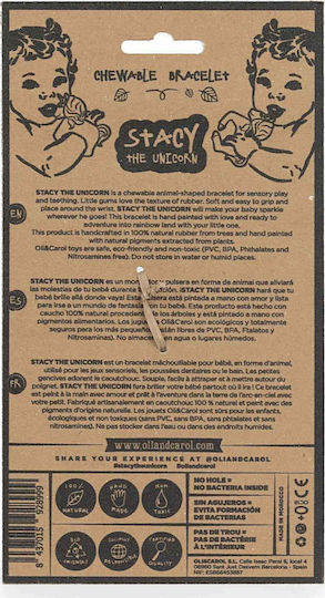Oli&Carol Stacy Ο Μονόκερος Μασητικό Βραχιόλι Οδοντοφυΐας από Καουτσούκ για 3 m+