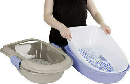 Zolux Furba Chic Cat Basin with Filter Brown L39 x W59 x H22cm