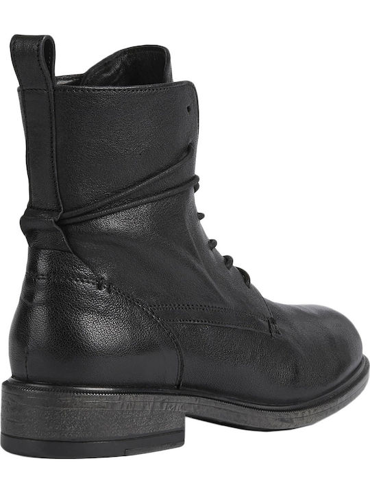 Catria A Leder Stiefeletten Damen Schwarz