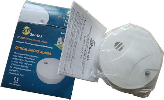 Sentek Electronics SD218 Autonomous Smoke Detector 9V Battery