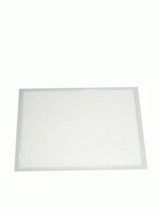 Aca Square Recessed LED Panel 40W with Warm White Light 60x60cm