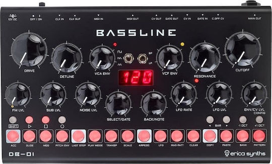 Erica Synths Bassline DB-01 Analogic Sintetizator cu secvențiator