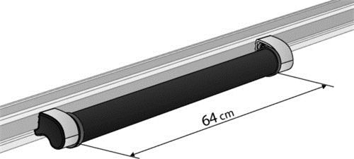 Nordrive Car Roof Rack Loading Rollers Roller for Aluminum Bars 64cm 1pcs