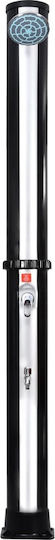 vidaXL Solar Pool Shower Made of PVC Black
