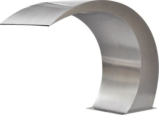 vidaXL Pool Waterfall made of Stainless Steel 45x30x60cm Silver