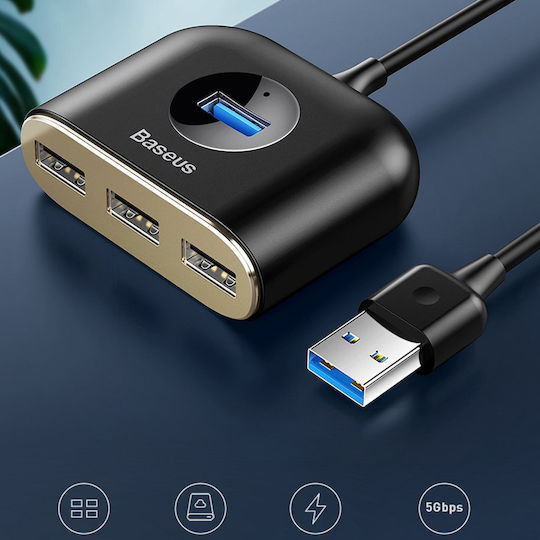 Baseus Square Hub 4 Ports USB 3.0 with USB-A Connection