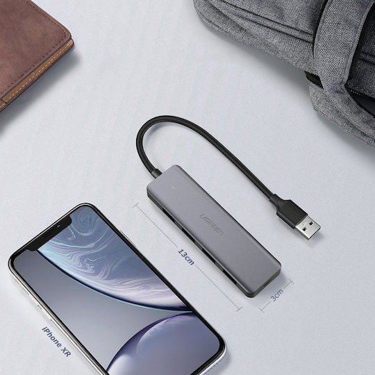 Ugreen CM219 Hub 5 Ports USB 3.0 with USB-C Connection Gray
