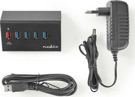 Nedis USB-Hub 5 Anschlüsse USB 3.0 mit USB-A Anschluss