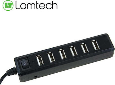 Lamtech USB 2.0 Hub 7 Anschlüsse mit USB-A Verbindung