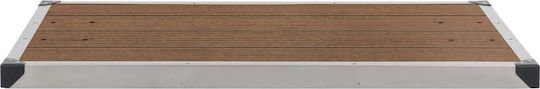 vidaXL Shower Tray Base with Length 110cm Brown