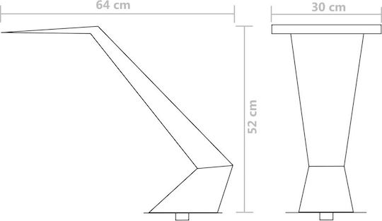 vidaXL Pool Waterfall made of Stainless Steel 52x30x64cm Silver