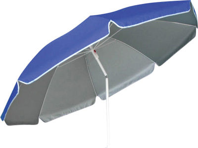 Escape Folding Beach Umbrella Diameter 2m with UV Protection Light Blue