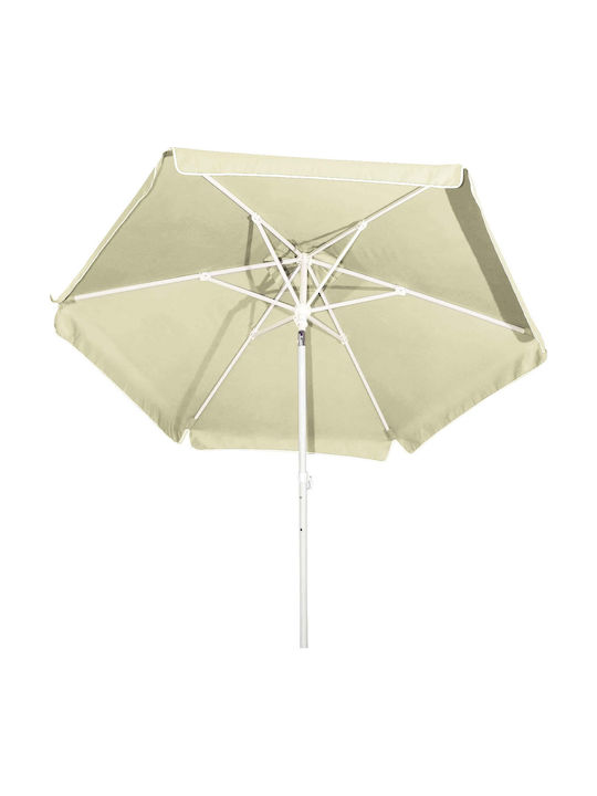 Umbrelă Metalică Albă Ecru 2x2m Ecru