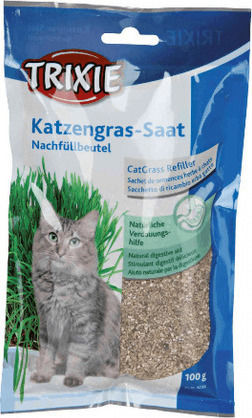 Trixie Χόρτο Πιάτο Πλαστικό για Ενήλικες Γάτες 100gr