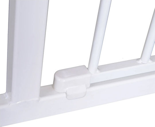 Pawhut Divider Dog Folding Protective Mesh for Pets 76x72-82cm. made of Metal in White Color 76 x x 76cm