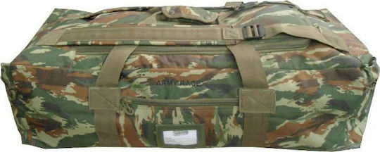 Army Race Military Backpack Travel made of Polyester Greek Variation Khaki 70lt