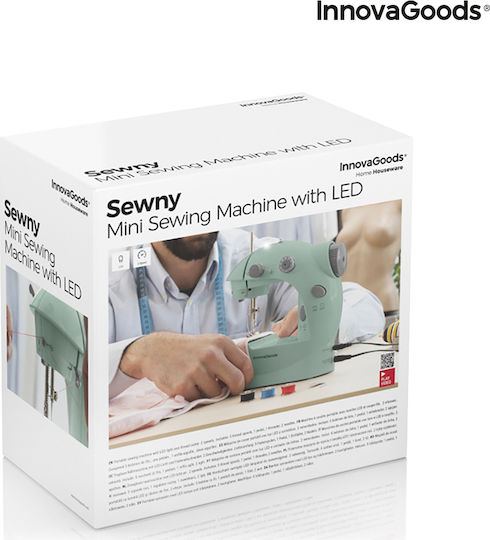 InnovaGoods Mini-Nähmaschine Sewny Grün