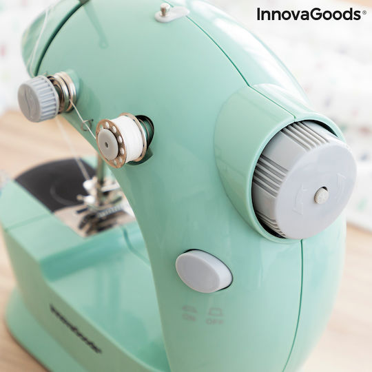 InnovaGoods Mini-Nähmaschine Sewny Grün