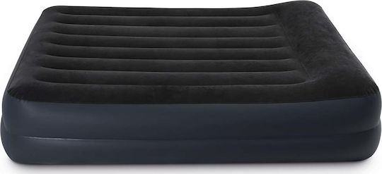 Intex Double Air Mattress with Integrated Electric Pump Pillow Rest Raised 203x152x42cm