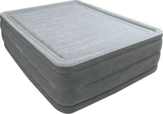 Intex Air Mattress Double with Integrated Electric Pump Comfort Plush Queen 203x152x56cm
