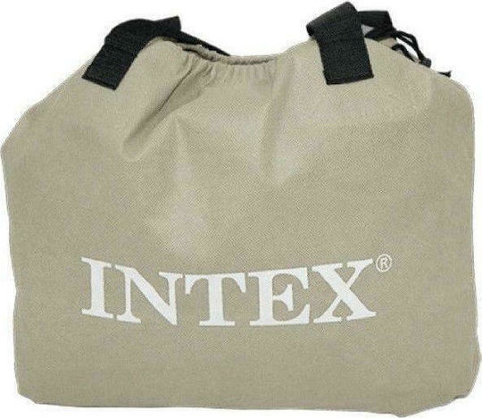Intex Inflatable Sleeping Mattress Single with Built-in Electric Pump Deluxe Pillow Rest Raised 191x99x42εκ.