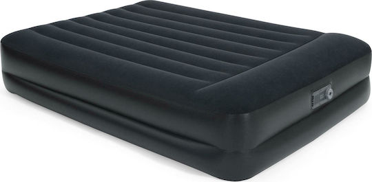 Bestway Double Inflatable Sleeping Mattress with Integrated Electric Pump 203x152x46cm Blue