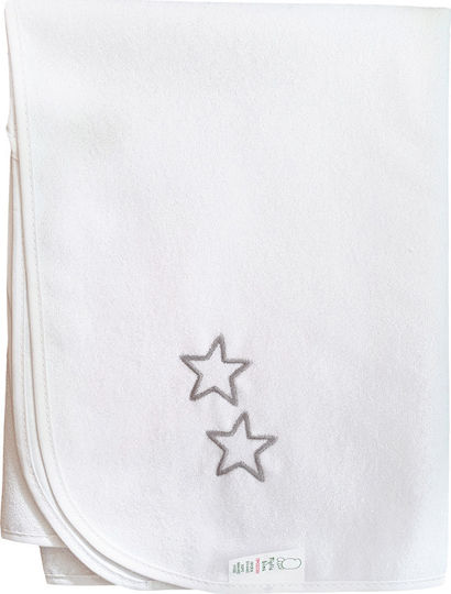 Figlio Bino Stars Wasserdichtes Wickeltuch Γκρι Αστέρια Gray 50x70cm.