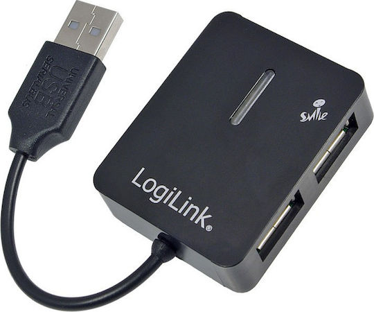 LogiLink Hub 4 Θυρών USB 2.0 με σύνδεση USB-A