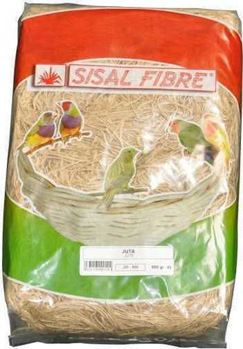 Sisal Fibre Материал на гнездото на птиците Juta Coton Бял