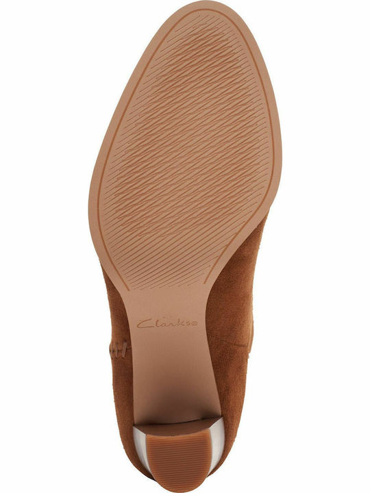 Anatomic Suede High Heel Women's Boots Karamo Tan