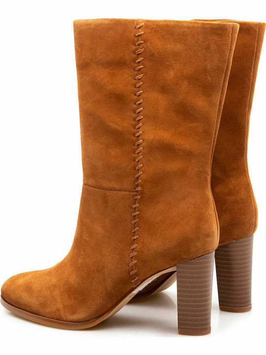 Anatomic Suede High Heel Women's Boots Karamo Tan