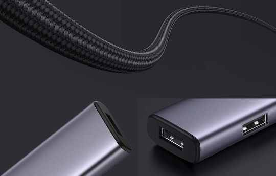 Ugreen CM473 USB Hub 4 USB 3.2 Ports with USB-A Connection Gray