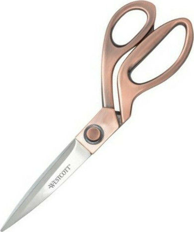 Westcott Vintage Copper Craft Scissors 20.2cm with Silver Stainless Steel Blade 1 Piece