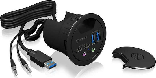 Icy Box Hub 4 Θυρών USB 3.0 με σύνδεση USB-A