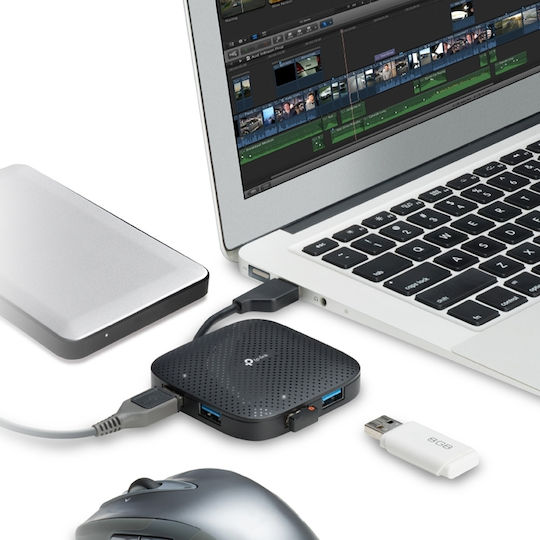 TP-LINK v1 USB-Hub Mit 4 USB 3.0 Schnittstellen Mit USB-A Anschluss