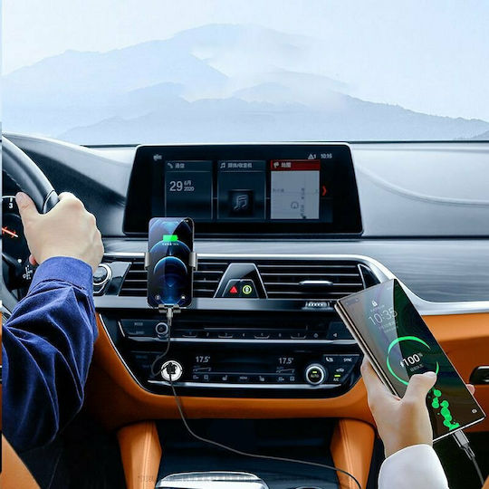 Joyroom C-A45 Автомобилен Зарядно Устройство 20W 4A Бързо Зареждане с Портове 1xUSB-A 1xType-C Сив Цвят