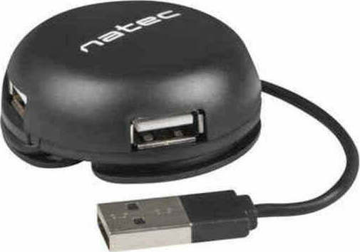 Natec Bumblebee Hub 4 Θυρών USB 2.0 με σύνδεση USB-A