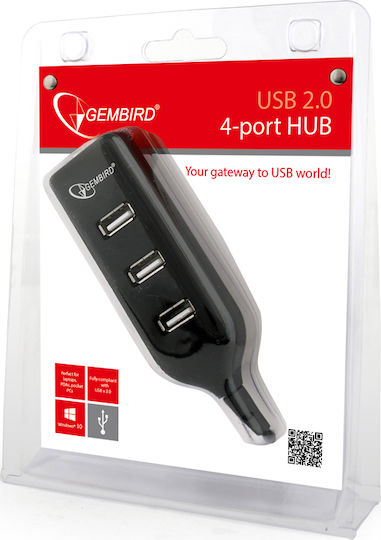 Gembird USB 2.0 Hub 4 Porturi cu conexiune USB-A